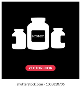 Protein Container Vector Icon Illustration