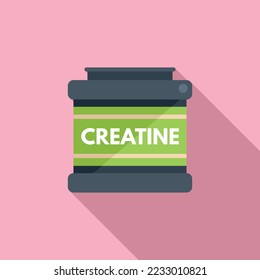 Protein energy icon flat vector. Sport nutrition. Gym food