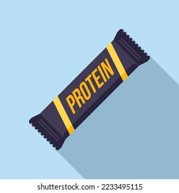 Protein energy icon flat vector. Sport nutrition. Gym food