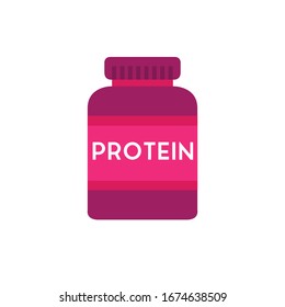 protein flat icon, vector illustration