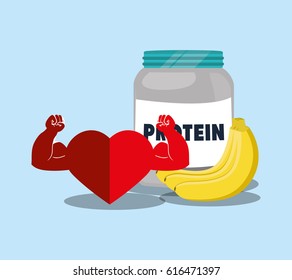 protein heart muscle banana image