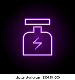 protein icon. Elements of web in neon style icons. Simple icon for websites, web design, mobile app, info graphics