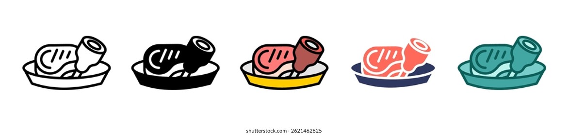Ícone de proteína Ilustração de vetor múltiplo