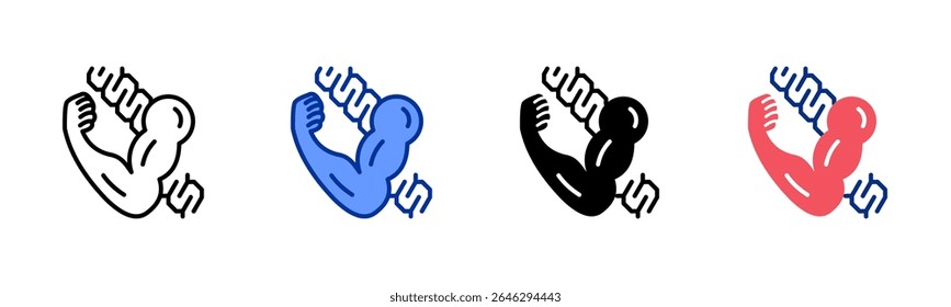 Protein icon sheet multiple style collection