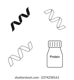 protein icon vector illustration symbol design