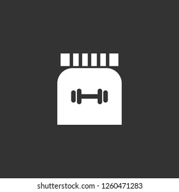 protein icon vector. protein sign on black background. protein icon for web and app