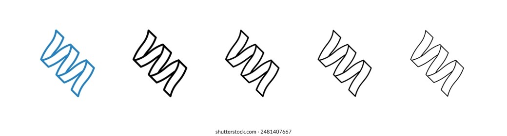 Protein liner icon vector set.