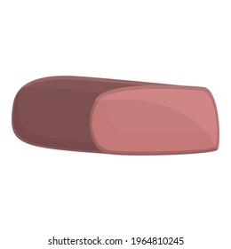Protein meat sausage icon. Cartoon of Protein meat sausage vector icon for web design isolated on white background