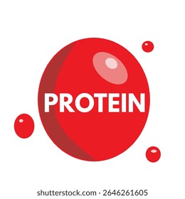 representação de molécula de proteína cor vermelha substância molécula composto 