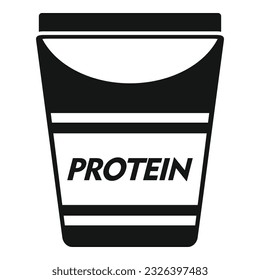 Protein pack icon simple vector. Food vitamin. Health meal