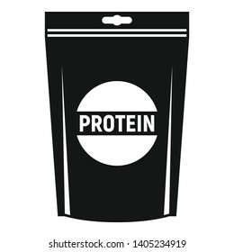 Protein package icon. Simple illustration of protein package vector icon for web design isolated on white background