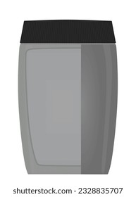 Protein plastic pack. vector illustration