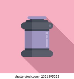 Protein pot icon flat vector. Food nutrition. Fat health