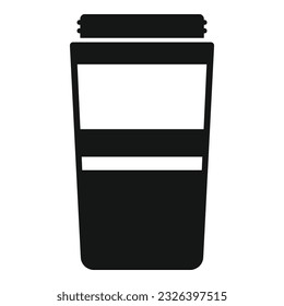Protein pot icon simple vector. Food nutrition. Health energy