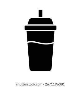 Protein Shake Flasche Symbol Vektor Design Vorlage einfach und sauber