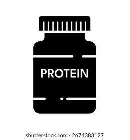 Protein shake container - vector icon