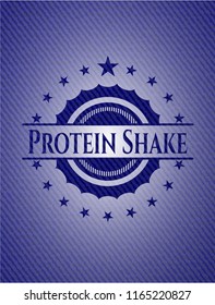 Protein Shake with denim texture