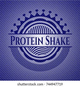 Protein Shake with denim texture