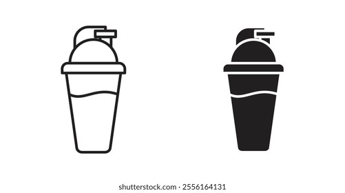 Protein shake Filled flat icons set for apps and web ui designs.