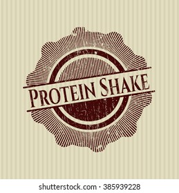 Protein Shake grunge stamp