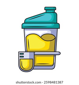 Protein shake icon design. Vector design