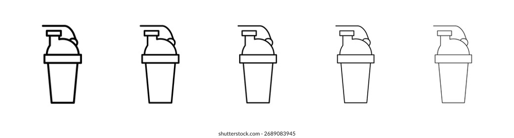 Icono de batido de proteínas para concepto móvil y Diseño web.