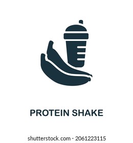 Protein Shake Icon. Monochrome Sign From Diet Collection. Creative Protein Shake Icon Illustration For Web Design, Infographics And More