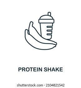 Protein Shake icon. Monochrome sign from diet collection. Creative Protein Shake icon illustration for web design, infographics and more