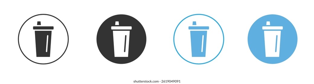 Protein shake icon simple flat vector icon pack