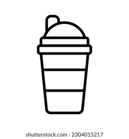 protein shake icon, protein shake simple vector icon