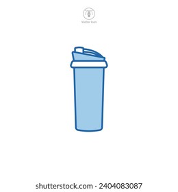 Protein Shake Icon symbol vector illustration isolated on white background