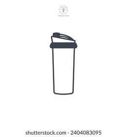 Protein Shake Icon symbol vector illustration isolated on white background