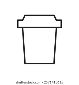 Protein shake icon Thin line vector