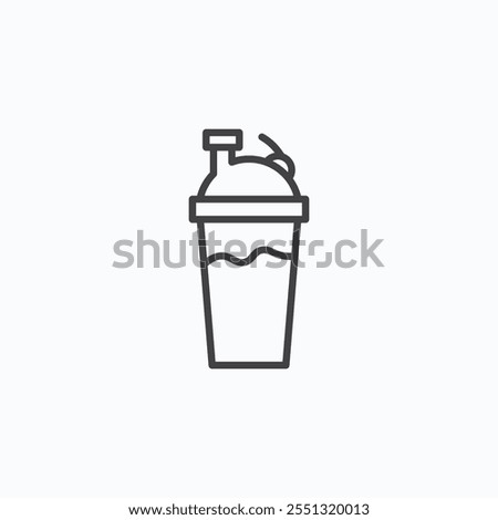Protein shake icon vector illustration. EPS10