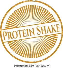 Protein Shake rubber grunge texture stamp