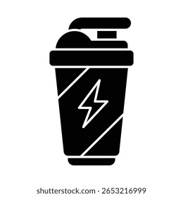 Icono de Vector de batido de proteínas que puede modificarse o editarse fácilmente


