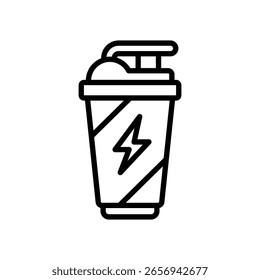Protein shake Vector Icon which can easily modify or edit

