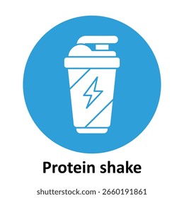 Ícone de vetor de shake de proteína que pode facilmente modificar ou editar

