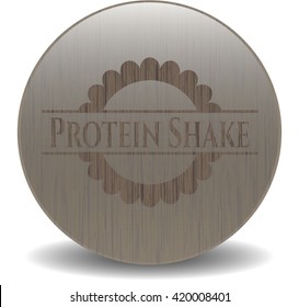 Protein Shake wood emblem