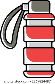 Protein Shaker bottle vector color omission icon design, Camping and outdoor symbol, extreme sports equipment sign, Wildlife and Expedition illustration, Hot and Cool Sports Vacuum Flask concept