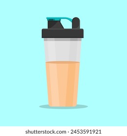 Ilustración vectorial plana de Protein Shaker