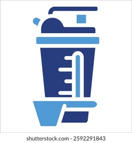 Protein Shaker Icon Element For Design