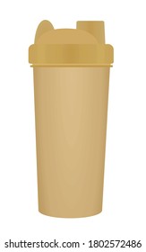 Protein shaker isolated. vector illustration