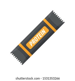 Protein Sport Bar Icon. Flat Illustration Of Protein Sport Bar Vector Icon For Web Design