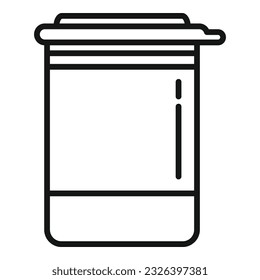 Protein sport jar icon outline vector. Food nutrition. Health carbohydrate