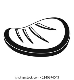 Protein steak icon. Simple illustration of protein steak vector icon for web design isolated on white background