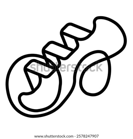 Protein Structure icon line vector illustration