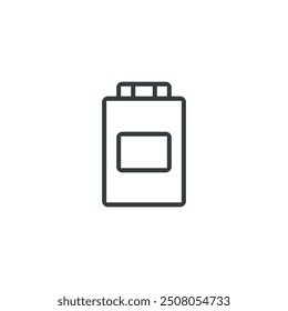Protein supplement icon, vector illustration