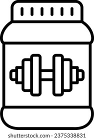 Protein Supplement vector icon. Can be used for printing, mobile and web applications.