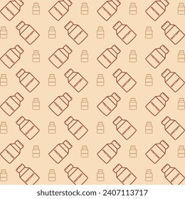 Fondo de la ilustración de patrones repetitivos de diseño vectorial de moda de proteínas